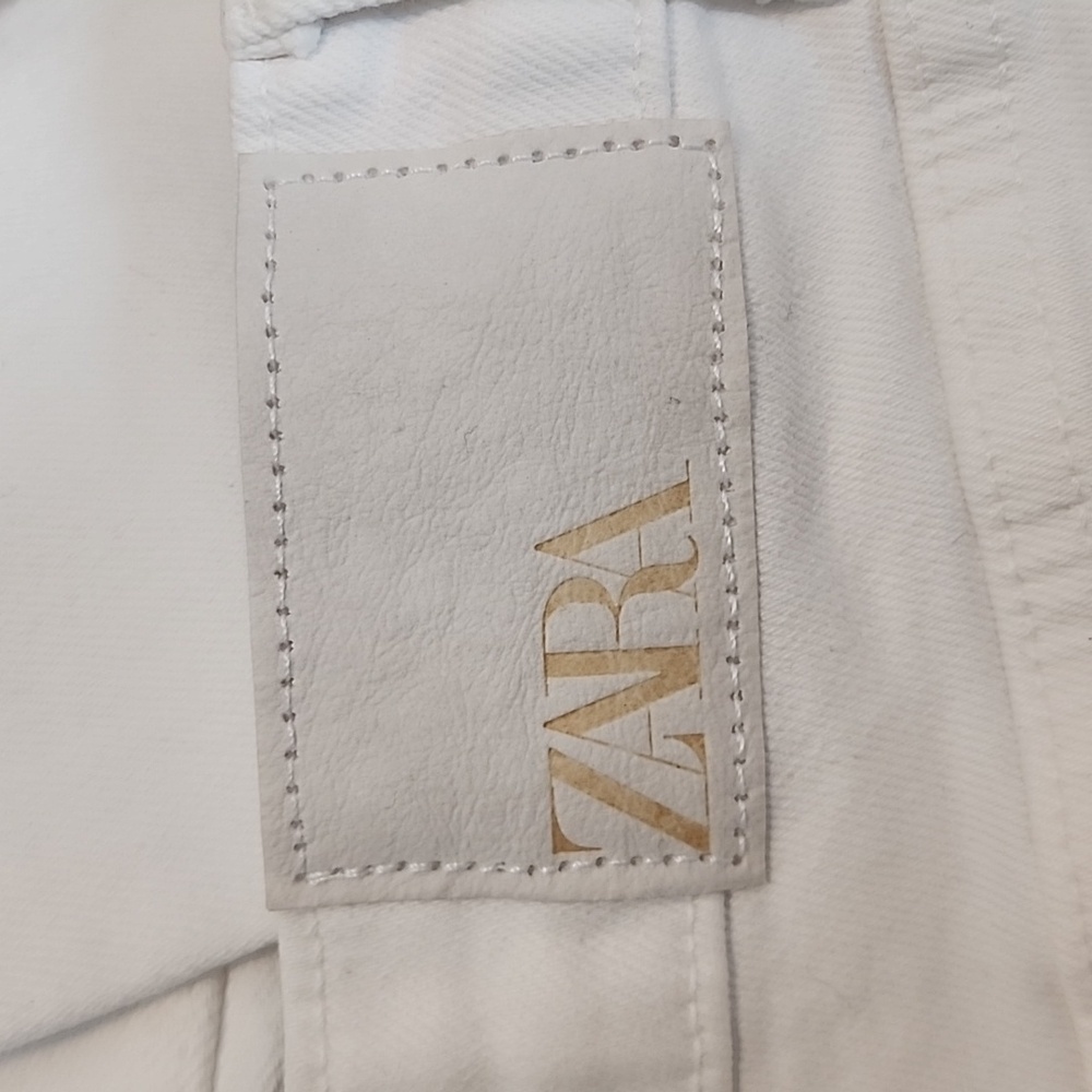 NWT Zara High Rise Mini Flare Leg Ankle Stretch Jeans, Size 4 - Picture 10 of 11